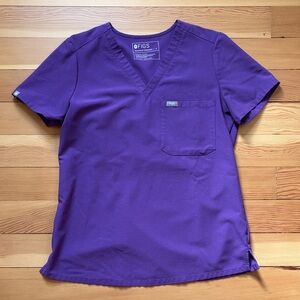 FIGS Vivid Purple Scrub Top